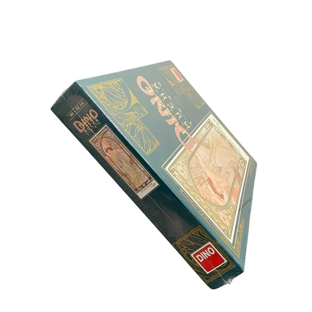 Dino Puzzle Collection Mucha 1000 Pc Sealed Gold Printing Art Nouveau